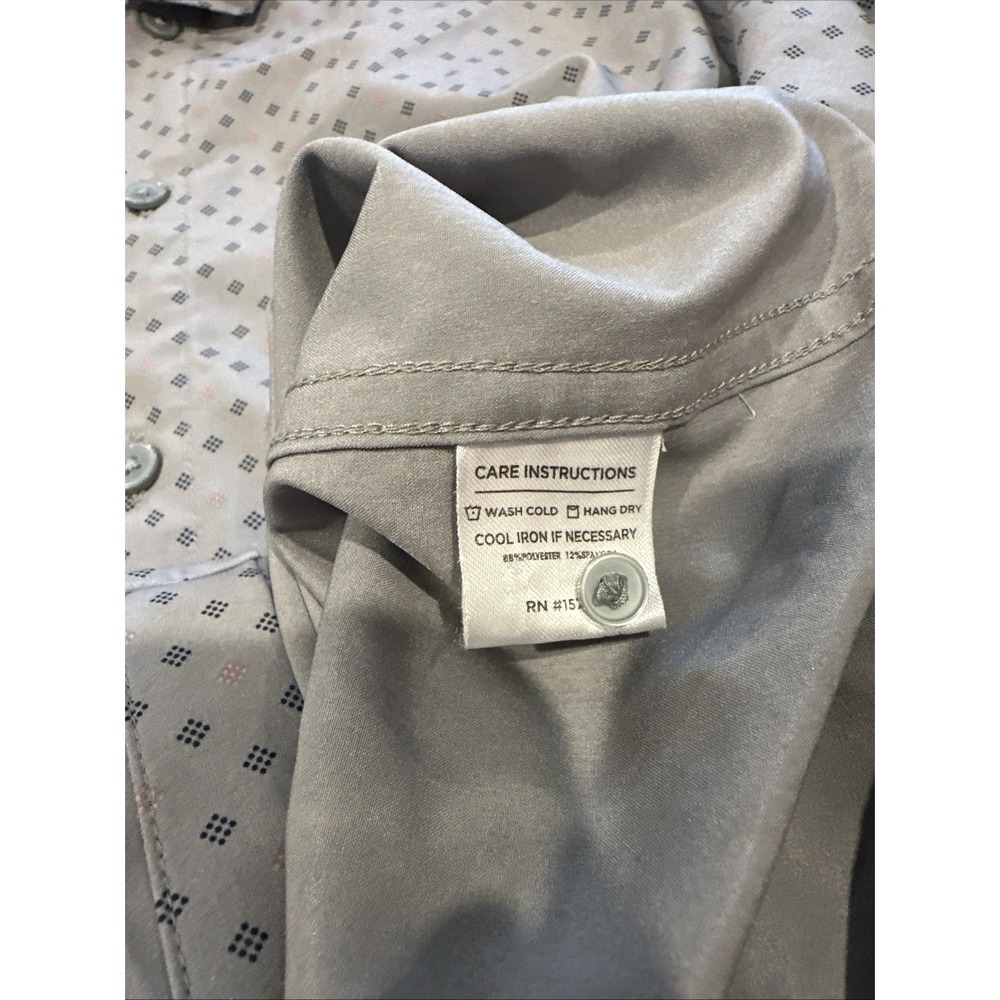Mizzen+Main Leeward Button Down Shirt Men's XXL Trim Fit Check Performance - Picture 5 of 5